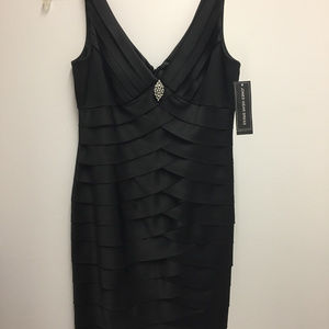 Jones Wear Black Cocktail Dress